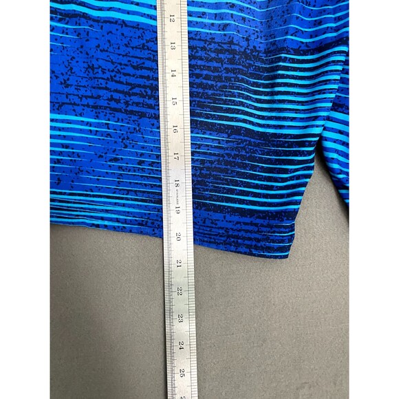 Nike Swim Shorts Men 30 Blue Board Trunks Swoosh Performance Green Bottoms - Picture 10 of 14